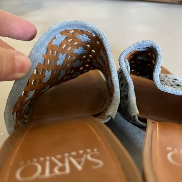 Franco Sarto 'Joselle' Suede Braided Mules - Picture 5 of 7